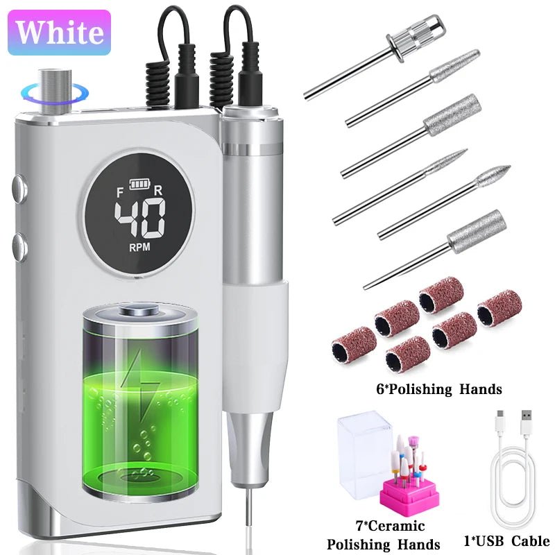 NailSculptor Pro: 40K RPM Rechargeable Drill 2023 - Lacatang Shop