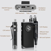 NailSculptor Pro: 40K RPM Rechargeable Drill 2023 - Lacatang Shop