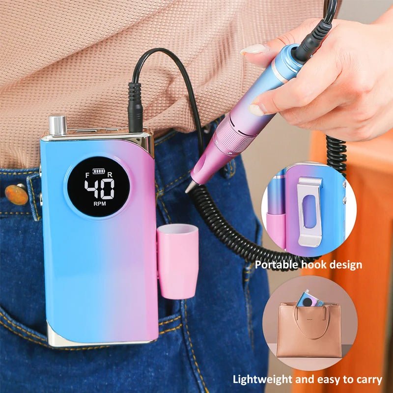 NailSculptor Pro: 40K RPM Rechargeable Drill 2023 - Lacatang Shop