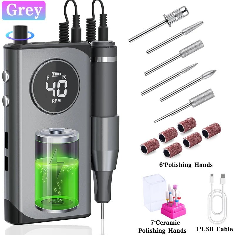 NailSculptor Pro: 40K RPM Rechargeable Drill 2023 - Lacatang Shop