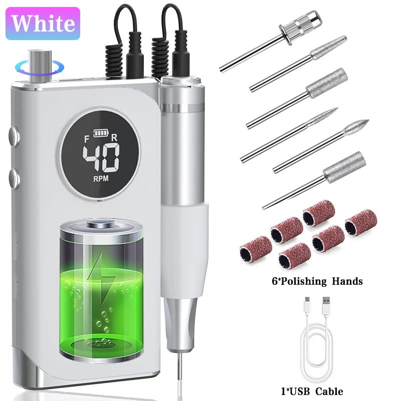 NailSculptor Pro: 40K RPM Rechargeable Drill 2023 - Lacatang Shop