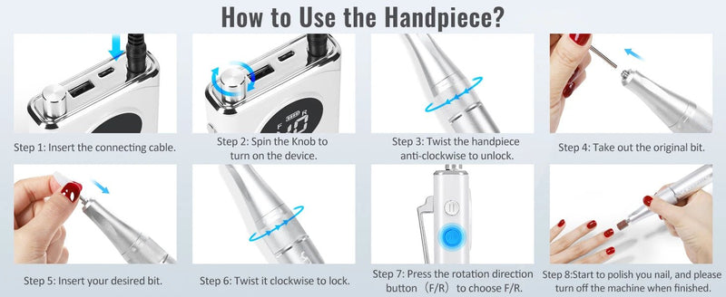 NailSculptor Pro: 40K RPM Rechargeable Drill 2023 - Lacatang Shop
