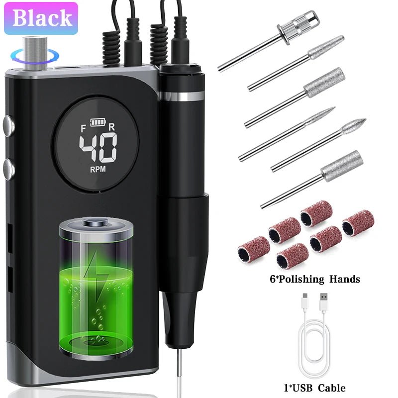 NailSculptor Pro: 40K RPM Rechargeable Drill 2023 - Lacatang Shop