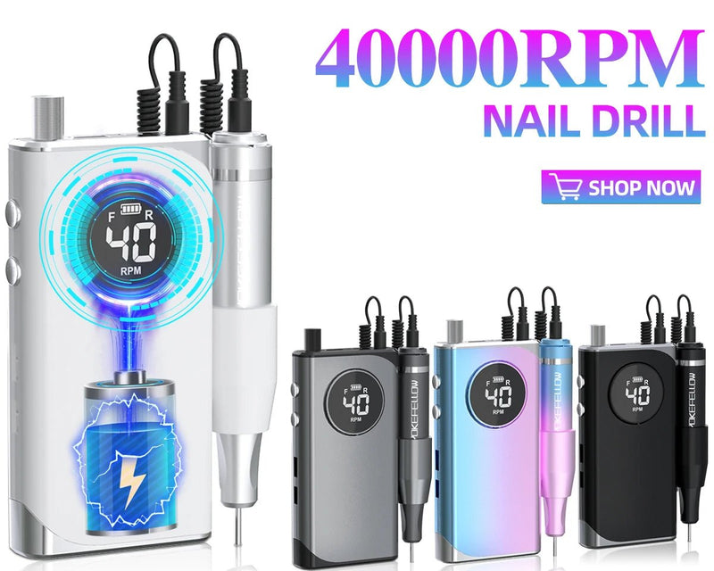NailSculptor Pro: 40K RPM Rechargeable Drill 2023 - Lacatang Shop