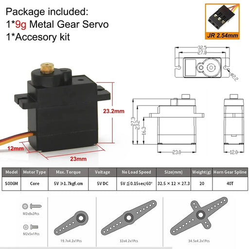 NEEBRC 9g Metal Gear 5V Digital Mirco Servo for 1/18 1/16 RC Cars Racing Drift High - speed HBX Wltoys Toys Robot Upgrade Parts - Lacatang Shop