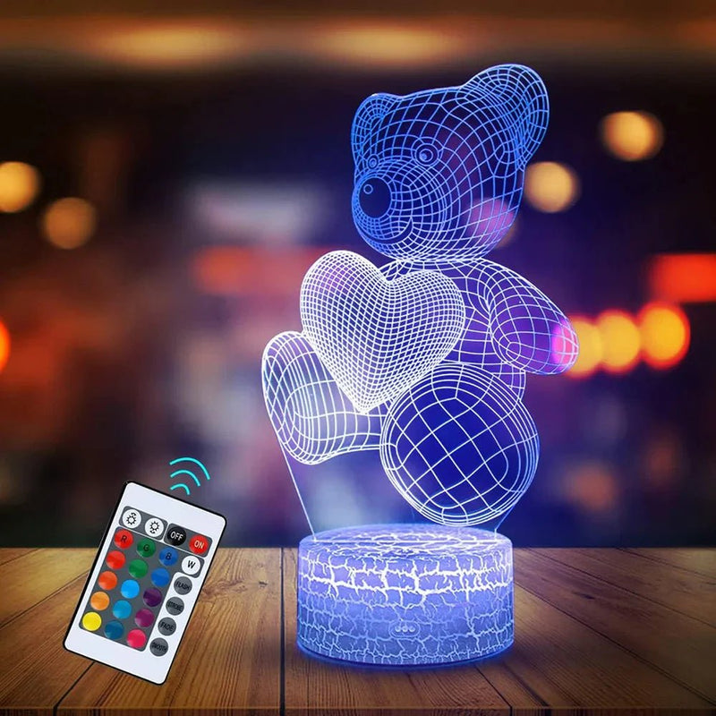 Neon Glow 3D Acrylic Night Light - Xmas & More - Lacatang Shop