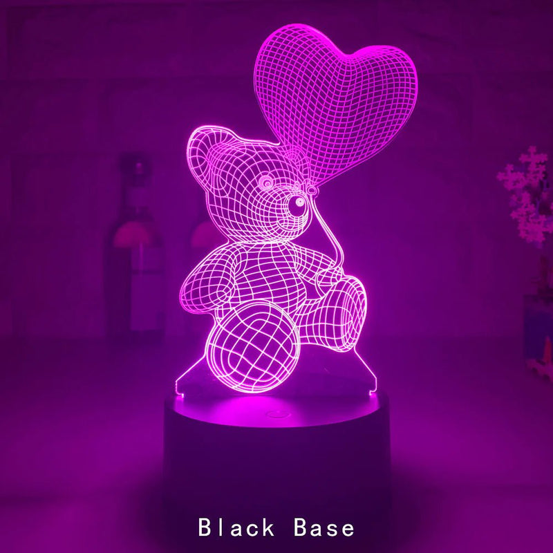 Neon Glow 3D Acrylic Night Light - Xmas & More - Lacatang Shop