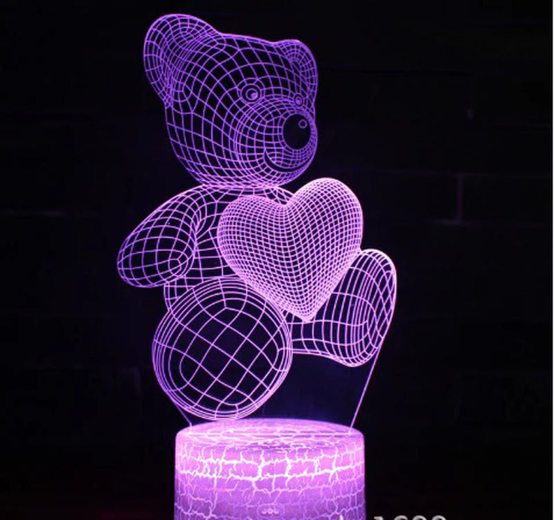 Neon Glow 3D Acrylic Night Light - Xmas & More - Lacatang Shop