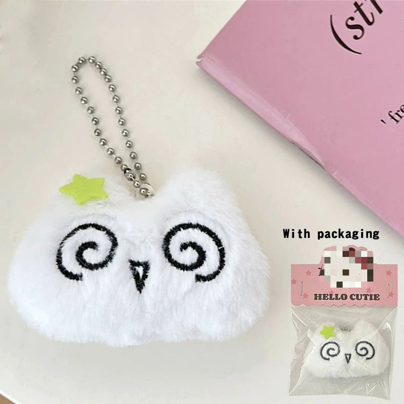 New bag charms Cute Plush Cat Doll Pendant Girl Heart Backpack Pendant Super Keychain decorative accessories valentine day gift - Lacatang Shop