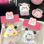 New bag charms Cute Plush Cat Doll Pendant Girl Heart Backpack Pendant Super Keychain decorative accessories valentine day gift - Lacatang Shop