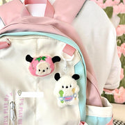 New bag charms Cute Plush Cat Doll Pendant Girl Heart Backpack Pendant Super Keychain decorative accessories valentine day gift - Lacatang Shop