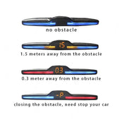 New LED Parking Sensor System Backlight Parktronic Monitor Display Kit Backup Detector Assistant 4 Probes - Lacatang Shop