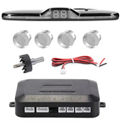 New LED Parking Sensor System Backlight Parktronic Monitor Display Kit Backup Detector Assistant 4 Probes - Lacatang Shop