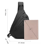 New Men's Waterproof Chest Bag, Young People's Crossbody Bag, Large Capacity Multifunctional Sports and Leisure Travel Bag - Lacatang Shop