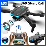 New One - click Drone E99 UAV 360 - degree Rotating Folding MINI Remote - Lacatang Shop