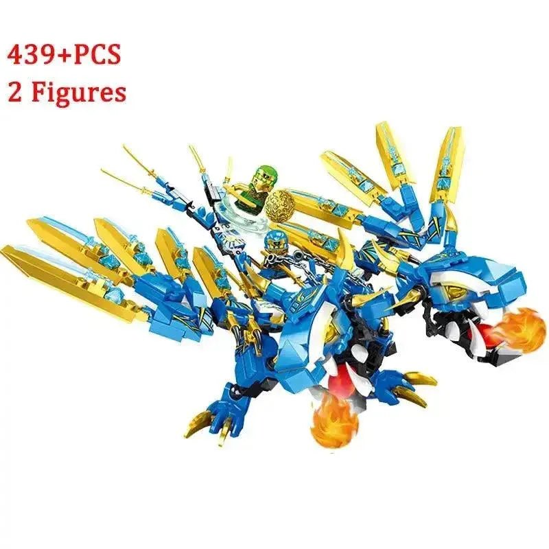 New Phantom Ninja Dragon Ship Model Building Blocks Sodiers Figures Boat Bricks MOC Creative Expert Kids Toys for Boys Children - Lacatang Shop