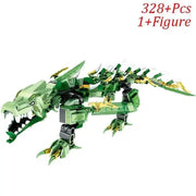 New Phantom Ninja Dragon Ship Model Building Blocks Sodiers Figures Boat Bricks MOC Creative Expert Kids Toys for Boys Children - Lacatang Shop
