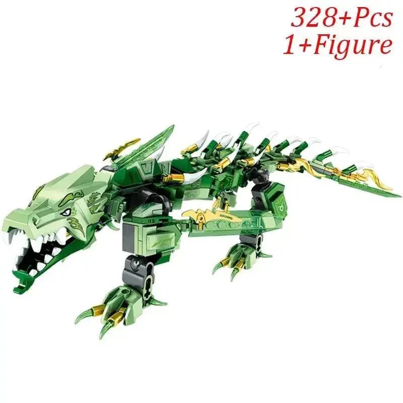 New Phantom Ninja Dragon Ship Model Building Blocks Sodiers Figures Boat Bricks MOC Creative Expert Kids Toys for Boys Children - Lacatang Shop