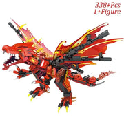 New Phantom Ninja Dragon Ship Model Building Blocks Sodiers Figures Boat Bricks MOC Creative Expert Kids Toys for Boys Children - Lacatang Shop
