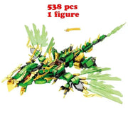 New Phantom Ninja Dragon Ship Model Building Blocks Sodiers Figures Boat Bricks MOC Creative Expert Kids Toys for Boys Children - Lacatang Shop