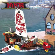 New Phantom Ninja Dragon Ship Model Building Blocks Sodiers Figures Boat Bricks MOC Creative Expert Kids Toys for Boys Children - Lacatang Shop