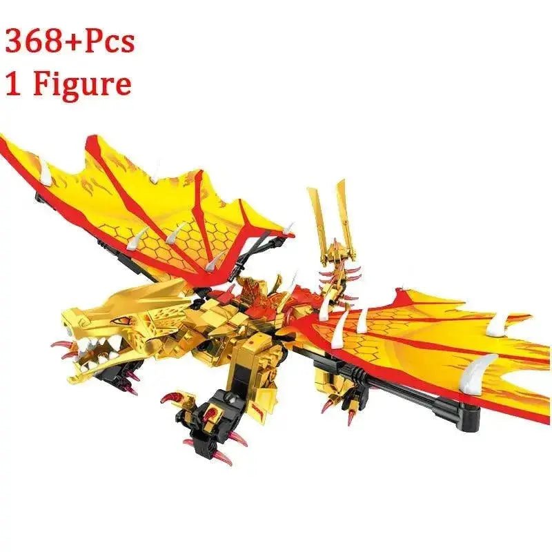 New Phantom Ninja Dragon Ship Model Building Blocks Sodiers Figures Boat Bricks MOC Creative Expert Kids Toys for Boys Children - Lacatang Shop