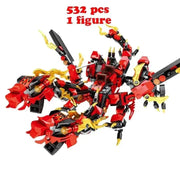 New Phantom Ninja Dragon Ship Model Building Blocks Sodiers Figures Boat Bricks MOC Creative Expert Kids Toys for Boys Children - Lacatang Shop