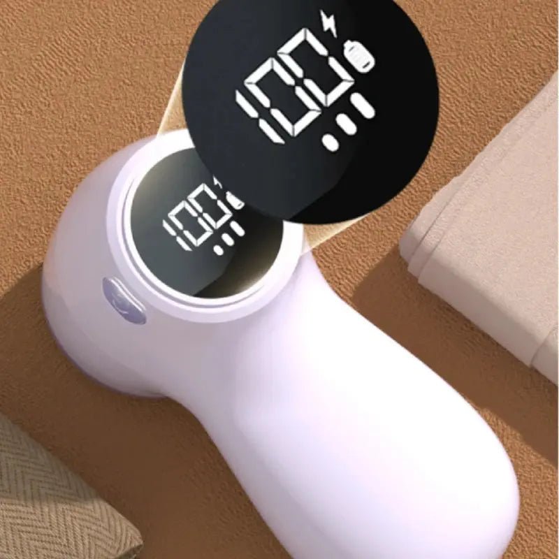 New Rechargeable Lint Remover for Clothes Electric Fabric Shaver with Digital Display 3 - Speeds Hair Ball Trimmer Sweater Shaver - Lacatang Shop