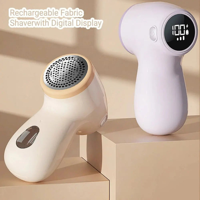 New Rechargeable Lint Remover for Clothes Electric Fabric Shaver with Digital Display 3 - Speeds Hair Ball Trimmer Sweater Shaver - Lacatang Shop