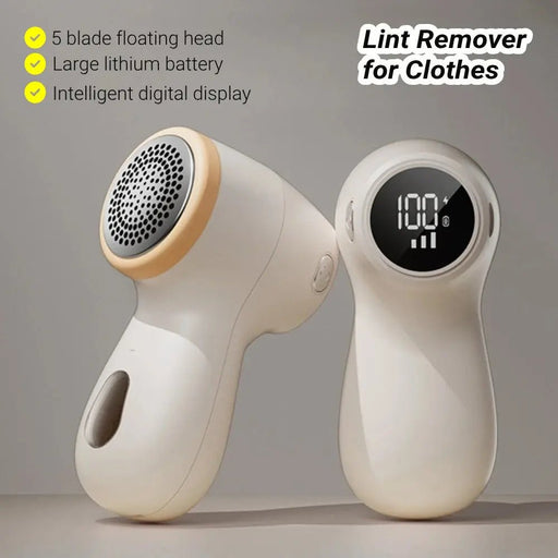 New Rechargeable Lint Remover for Clothes Electric Fabric Shaver with Digital Display 3 - Speeds Hair Ball Trimmer Sweater Shaver - Lacatang Shop