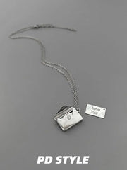 Niche Style Pdstyle Titanium Steel Girls' Practical Necklace - Lacatang Shop