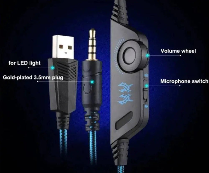 Ninja Dragon G9300 LED Gaming Headset with Microphone - Lacatang Shop