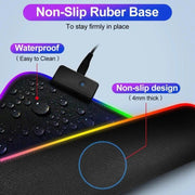 Ninja Dragons RGB Gaming 1 Touch Light Up Mouse Pad - Large Size - Lacatang Shop