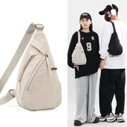 Nylon Zipper 2024 Hot Selling Waist Packs Solid Color Versatile Casual Chest Bag Soft Neutral Style Designer Crossbody Bag - Lacatang Shop