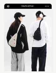 Nylon Zipper 2024 Hot Selling Waist Packs Solid Color Versatile Casual Chest Bag Soft Neutral Style Designer Crossbody Bag - Lacatang Shop