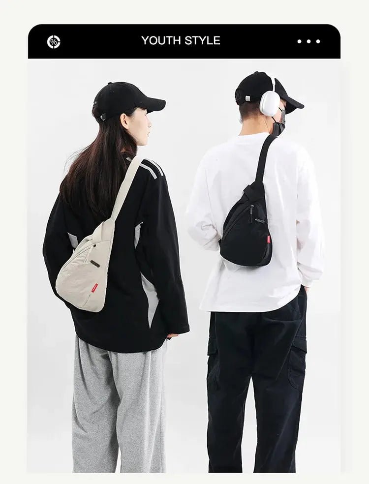 Nylon Zipper 2024 Hot Selling Waist Packs Solid Color Versatile Casual Chest Bag Soft Neutral Style Designer Crossbody Bag - Lacatang Shop
