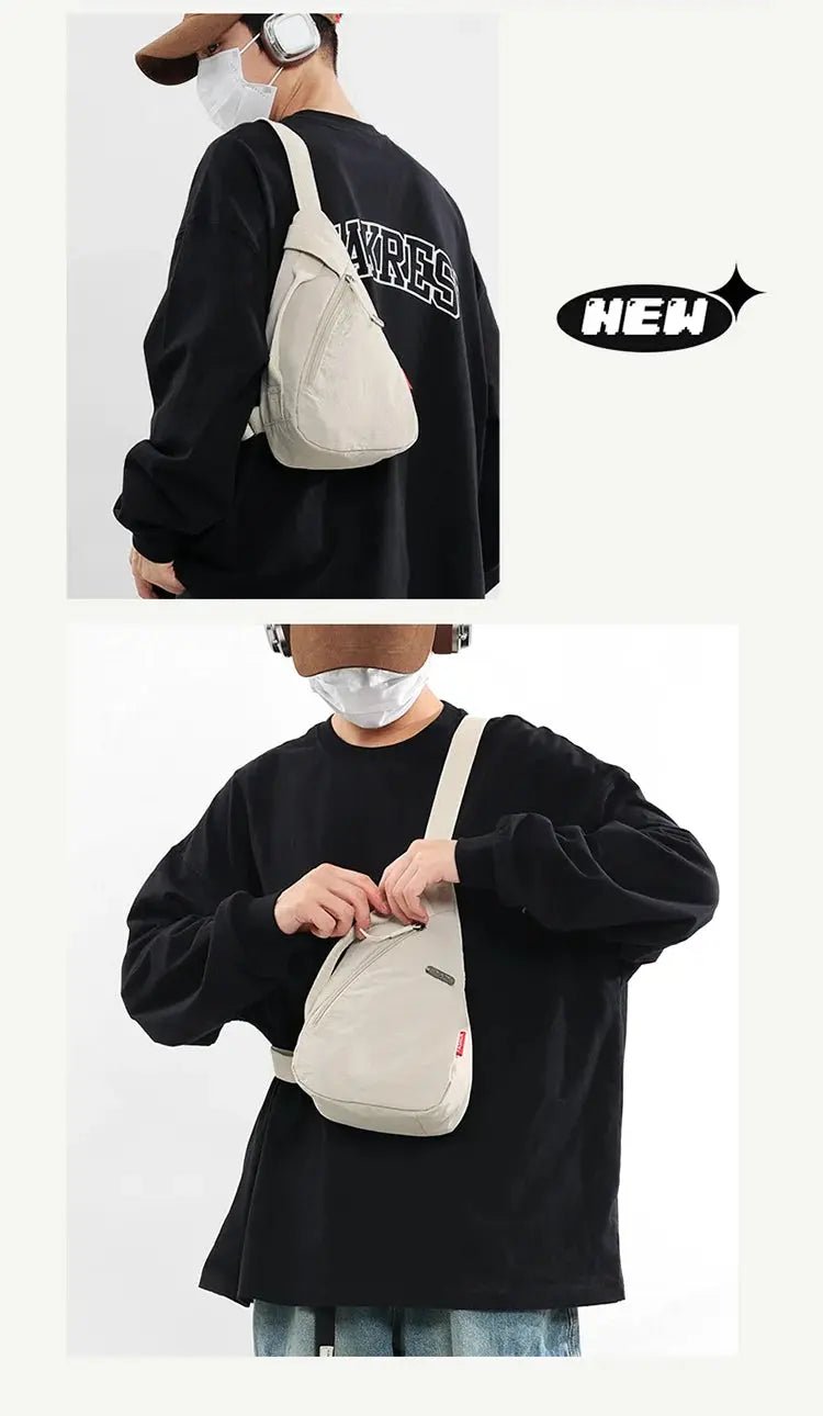 Nylon Zipper 2024 Hot Selling Waist Packs Solid Color Versatile Casual Chest Bag Soft Neutral Style Designer Crossbody Bag - Lacatang Shop