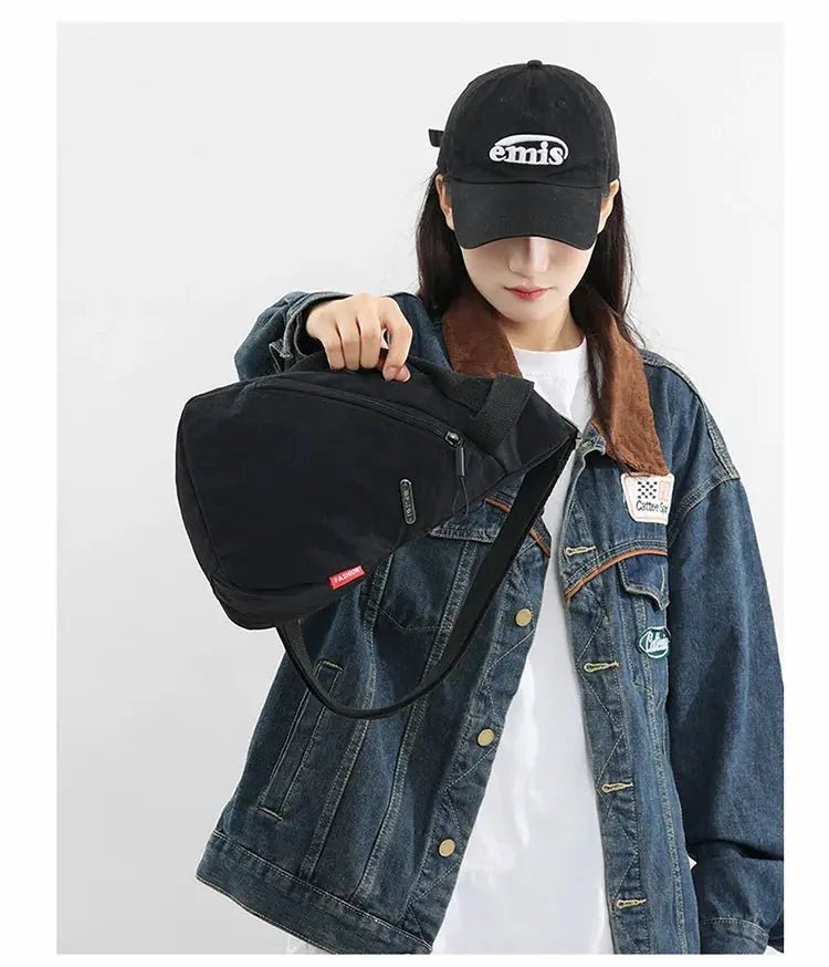 Nylon Zipper 2024 Hot Selling Waist Packs Solid Color Versatile Casual Chest Bag Soft Neutral Style Designer Crossbody Bag - Lacatang Shop