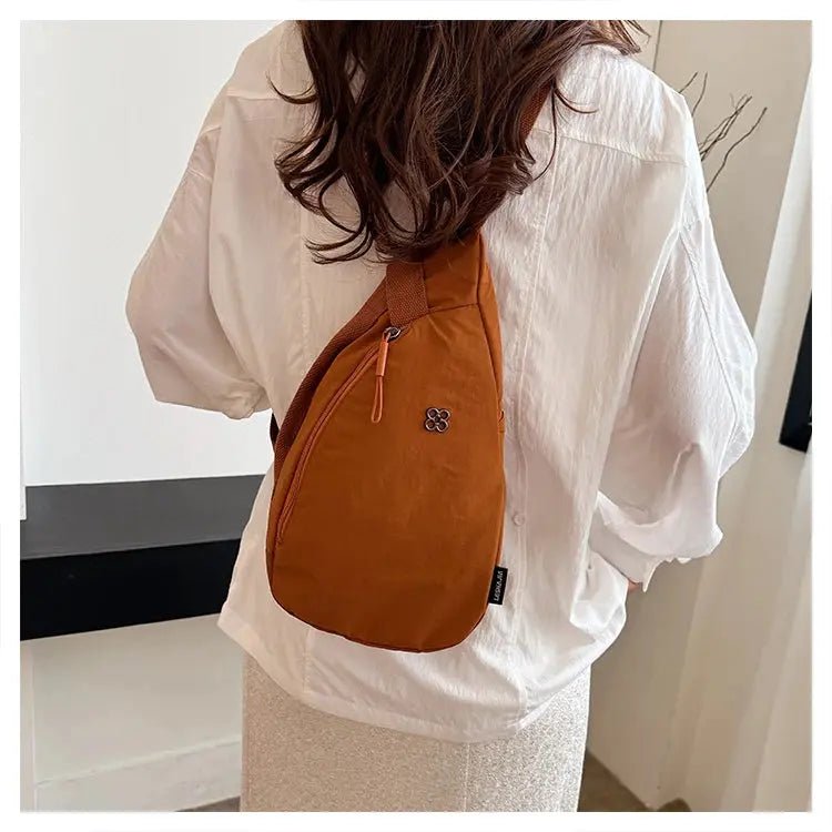 Nylon Zipper 2024 Hot Selling Women's Waist Packs Solid Color Versatile Casual Chest Bag Soft Simple Popular Crossbody Bag - Lacatang Shop