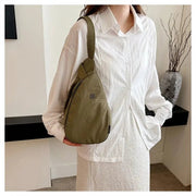 Nylon Zipper 2024 Hot Selling Women's Waist Packs Solid Color Versatile Casual Chest Bag Soft Simple Popular Crossbody Bag - Lacatang Shop