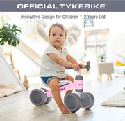 Official Tykebike® Toddler & Baby Bike | Toddler & Baby Balance Bike Ride on Toy | Easy Glide Wheels & Safer Toddler Bike Steering | Indoor/Outdoor Baby & Toddler Ride on Toy - Lacatang Shop