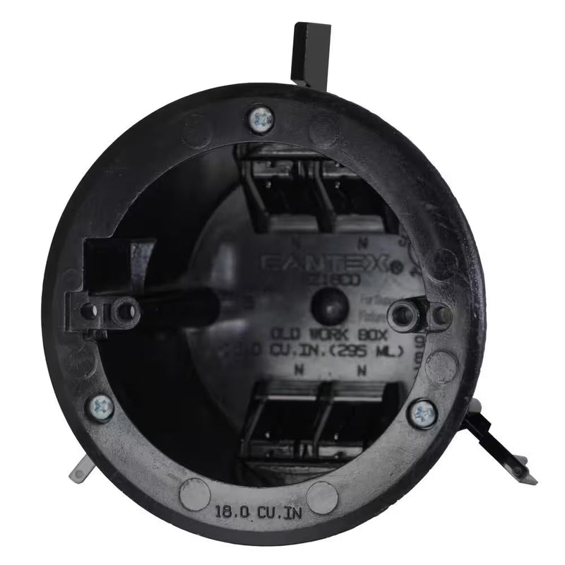 Old Work 18 Cu. In. Round Ceiling Electrical Box with EZ Mount