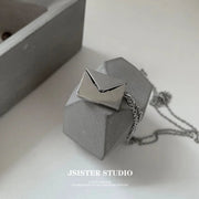 Open Love Letter Envelope Necklace 2023 New Arrival Men and Women Special - Interest Design Trendy Couple's Pendant Chinese Valentine's Day Gift - Lacatang Shop