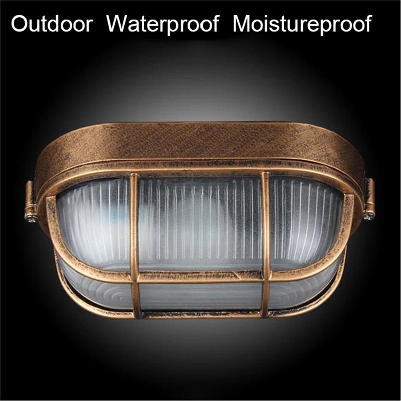 Outdoor Light E27 Retro Wall Light Garden Home Decor Waterproof AC85 - 265V Ceiling Lamp Outdoor Wall & Porch Lighting Vintage - Lacatang Shop