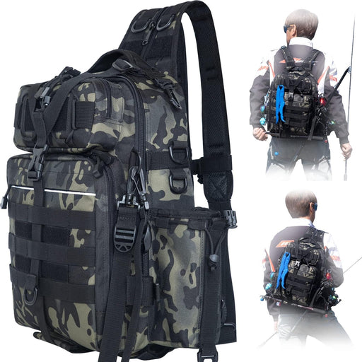 Outdoor Tackle Bag - Large Water - Resistant Fishing Backpack - Lacatang Shop