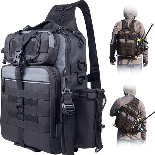 Outdoor Tackle Bag - Large Water - Resistant Fishing Backpack - Lacatang Shop