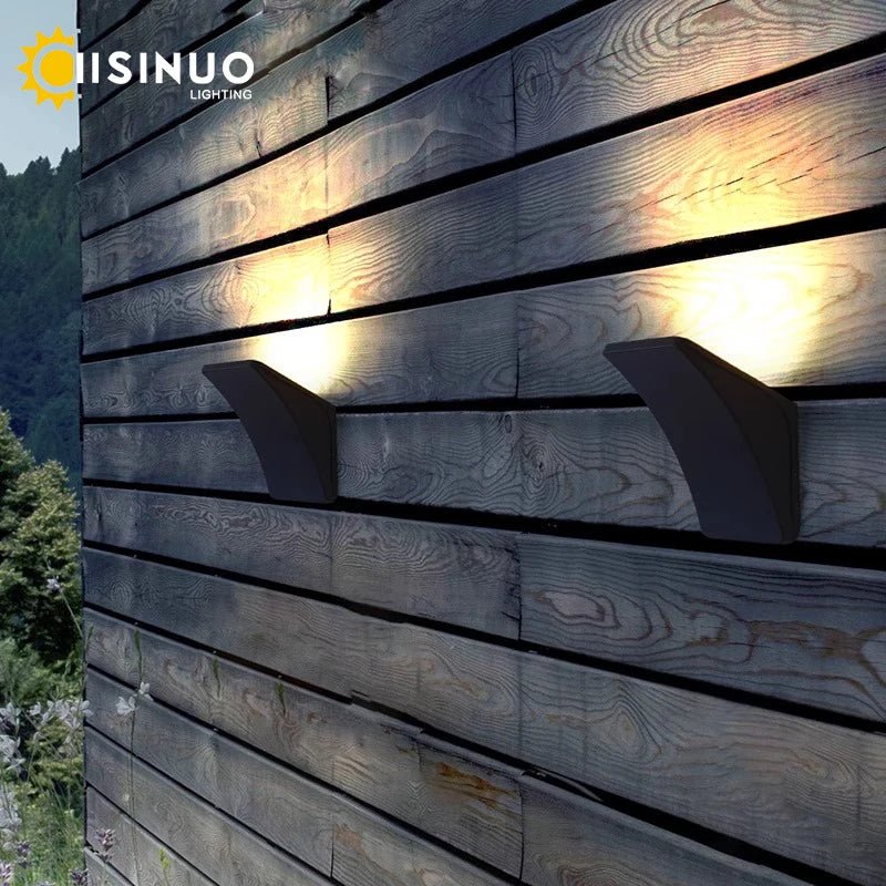 Outdoor Wall Lights Dual Head Exterior IP65 Waterproof LED Lamp Up - Down Lighting for Villa Garden Courtyard Patio Fence Yard Dec - Lacatang Shop