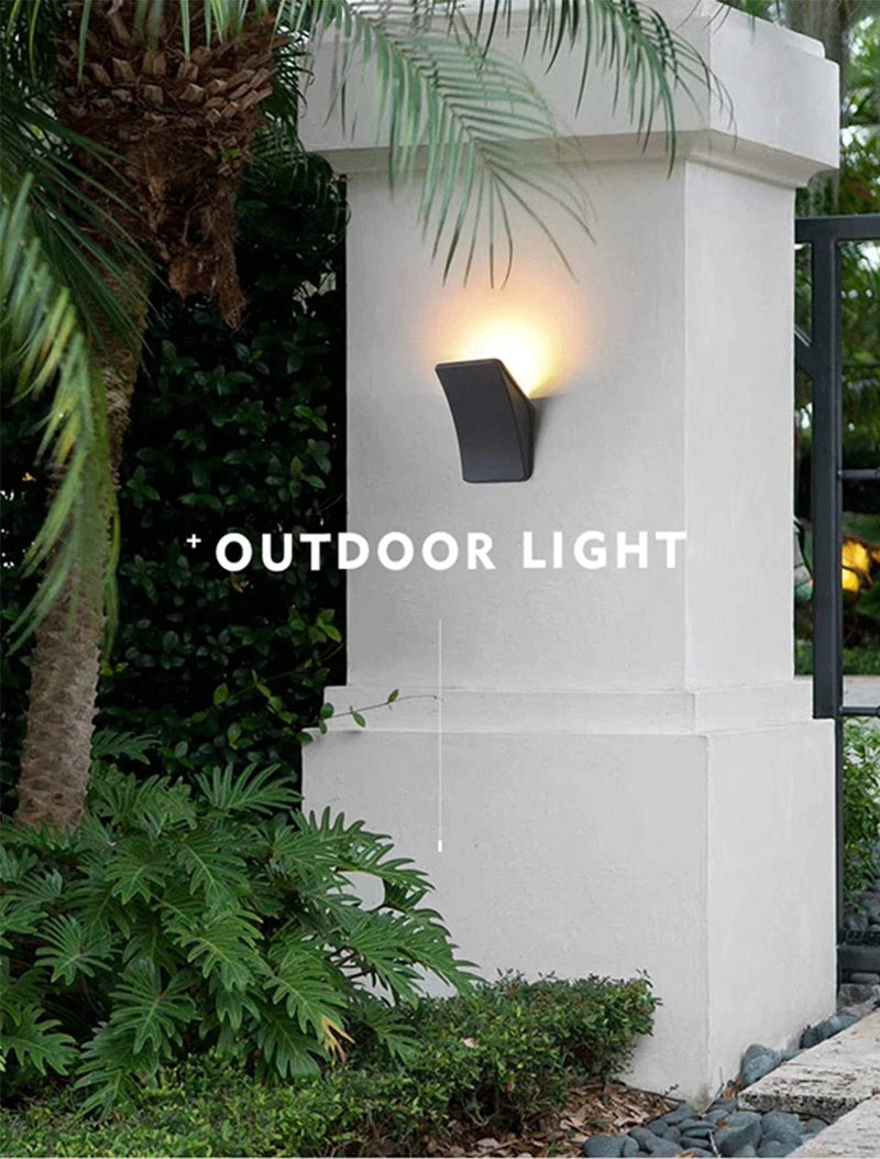 Outdoor Wall Lights Dual Head Exterior IP65 Waterproof LED Lamp Up - Down Lighting for Villa Garden Courtyard Patio Fence Yard Dec - Lacatang Shop