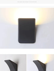 Outdoor Wall Lights Dual Head Exterior IP65 Waterproof LED Lamp Up - Down Lighting for Villa Garden Courtyard Patio Fence Yard Dec - Lacatang Shop