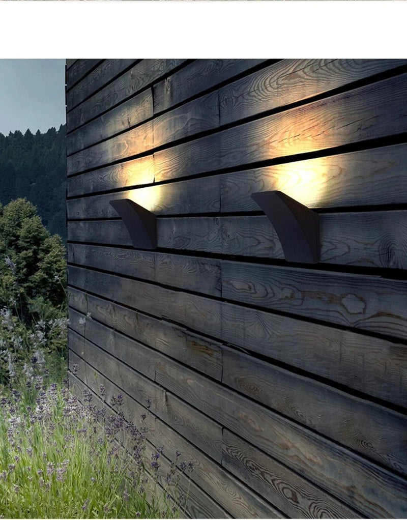 Outdoor Wall Lights Dual Head Exterior IP65 Waterproof LED Lamp Up - Down Lighting for Villa Garden Courtyard Patio Fence Yard Dec - Lacatang Shop